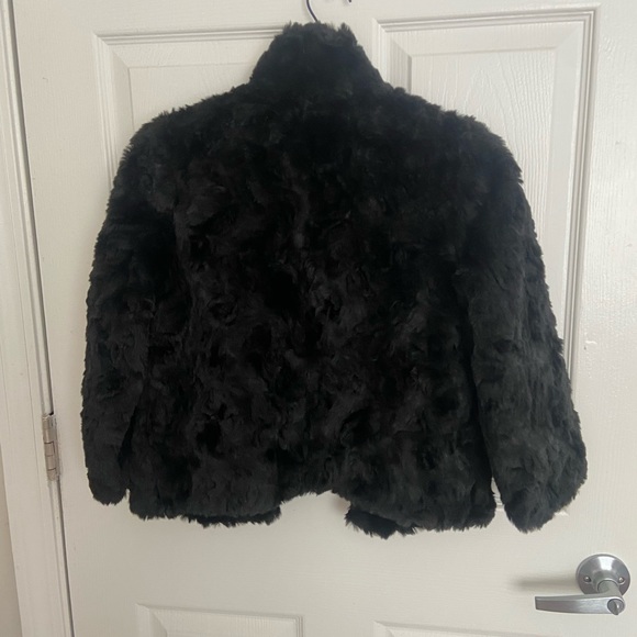 Black faux fur jacket - Picture 1 of 2